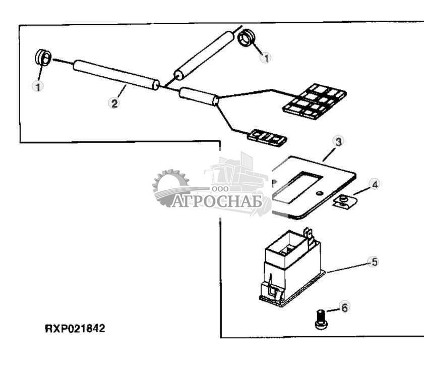 КОМПЛЕКТ ПЕРЕКЛЮЧАТЕЛЕЙ ВРАЩАЮЩЕГОСЯ ПРОБЛЕСКОВОГО МАЯЧКА 